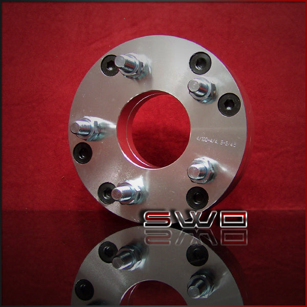 Set of 4 - 4 Lug to 5 Lug Wheel Adapter - 4x100 and 4x4.5 to 5x4.5 - 1.5
