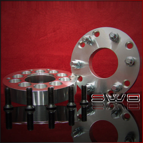 Set of 4 - 5 Lug to 8 Lug Wheel Adapter Conversion - 5x5.5 to 8x6.5 - 2