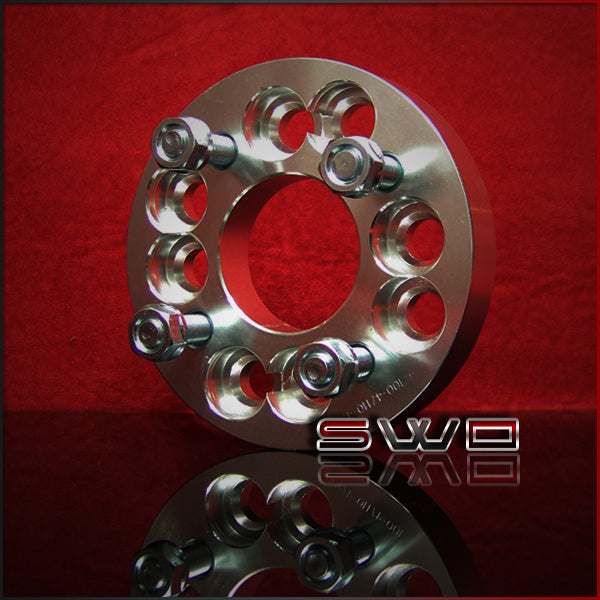 Set of 4 - 4 Lug Wheel Adapters - 4x100 and 4x110 to 4x4.5 - 1
