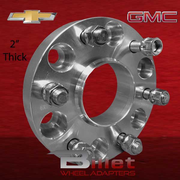 6 Lug Wheel Spacers GM Hub and Wheel Centric - 6x5.5 to 6x5.5 - 2